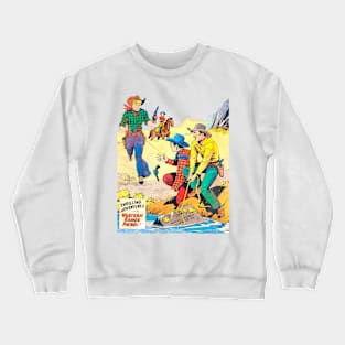 The River Money Western Robbery Cowboy Retro Broncho Bill Comic Crewneck Sweatshirt